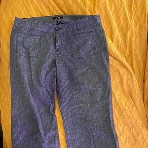 Express linen cotton blend pants